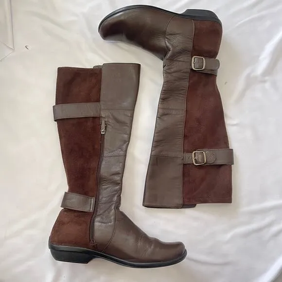 Dansko Boots Womens EU 41 US 10.5-11 Brown Leather Mid Calf Equestrian Riding