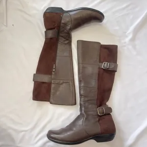 Dansko Boots Womens EU 41 US 10.5-11 Brown Leather Mid Calf Equestrian Riding