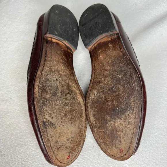 David Eden Genuine Alligator Leather Penny Loafers Dress Shoes Size 8.5 A