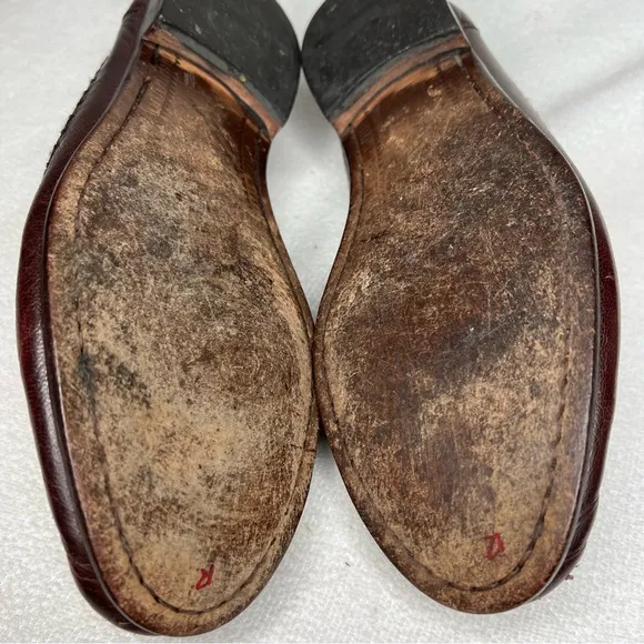 David Eden Genuine Alligator Leather Penny Loafers Dress Shoes Size 8.5 A