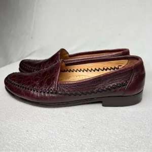 David Eden Genuine Alligator Leather Penny Loafers Dress Shoes Size 8.5 A