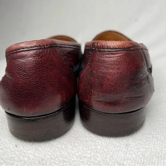 David Eden Genuine Alligator Leather Penny Loafers Dress Shoes Size 8.5 A