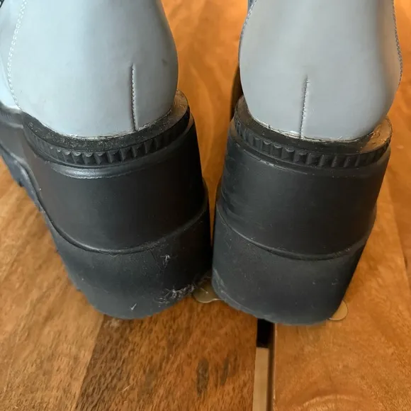 Demonia shaker 52 reflective Platform Boots with Chunky Soles