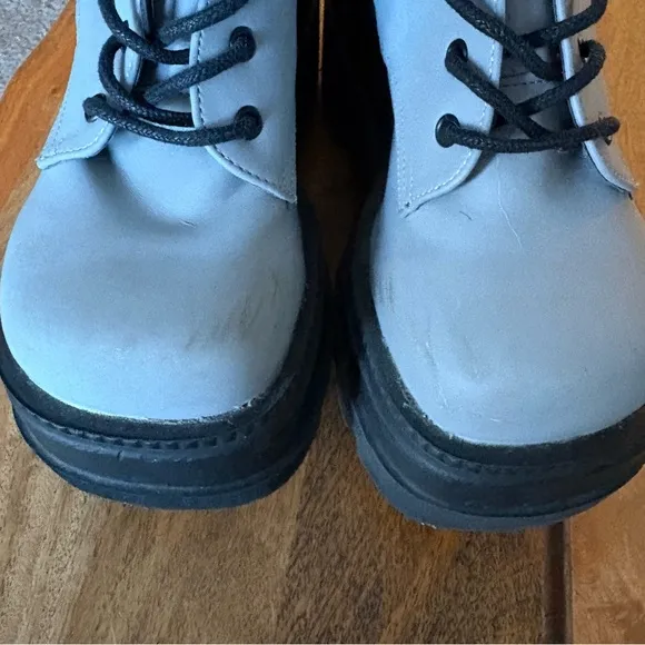 Demonia shaker 52 reflective Platform Boots with Chunky Soles