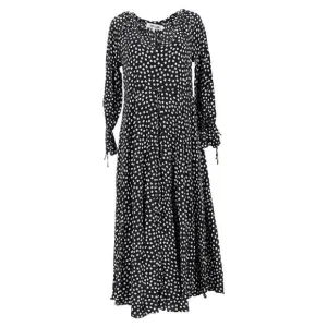 Diane Von Furstenberg Imogen Maxi Dress in Black Viscose