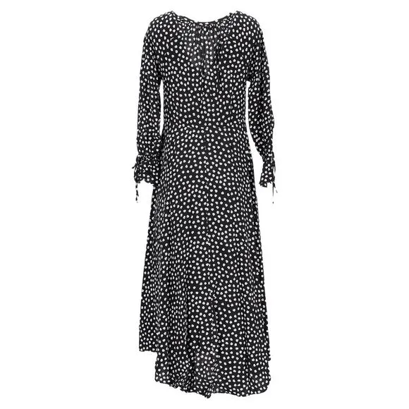 Diane Von Furstenberg Imogen Maxi Dress in Black Viscose