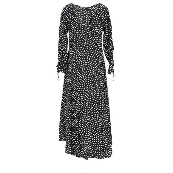 Diane Von Furstenberg Imogen Maxi Dress in Black Viscose