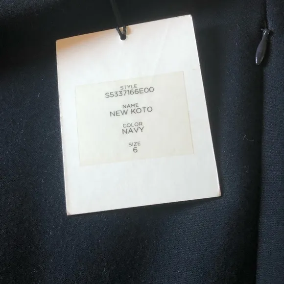 Diane von Furstenberg NEW pencil skirt navy blue &quot;New Koto&quot; jersey knit size 6