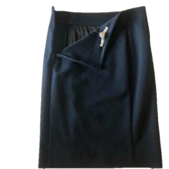 Diane von Furstenberg NEW pencil skirt navy blue &quot;New Koto&quot; jersey knit size 6