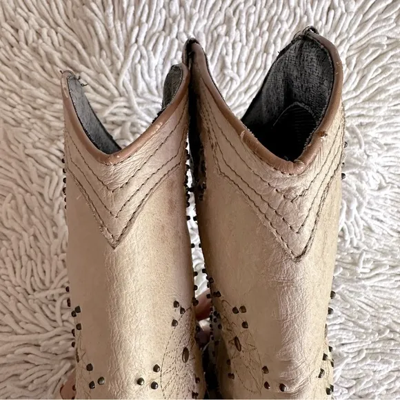 DINGO Addie Western Embellished Girly Sparkle Cowgirl Boots in Brown Chestnut 8