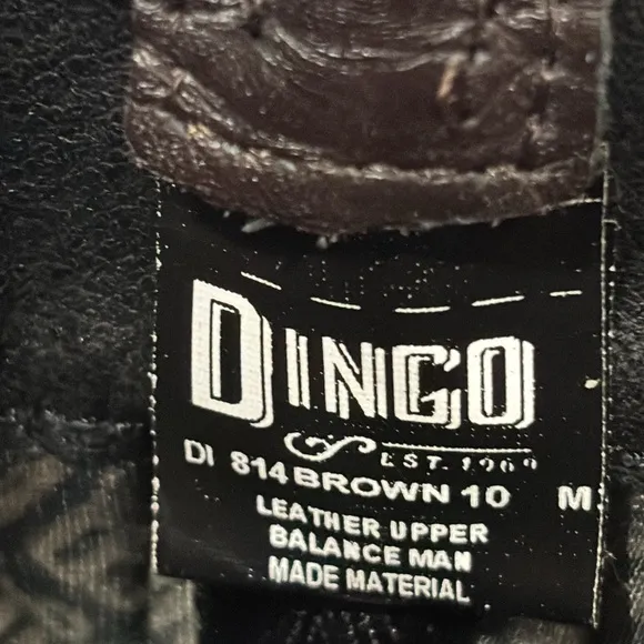 Dingo Men’s Stagecoach Snip Toe Casual Mid Calf Boots NWOB Brown