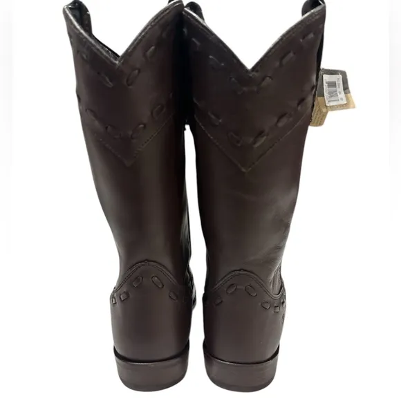 Dingo Men’s Stagecoach Snip Toe Casual Mid Calf Boots NWOB Brown