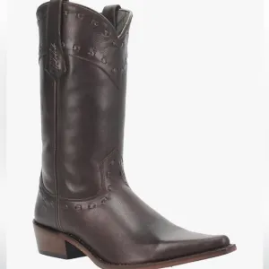 Dingo Men’s Stagecoach Snip Toe Casual Mid Calf Boots NWOB Brown