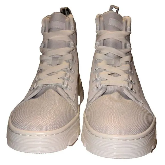 Doc Martens Women’s Size 10 Combs W White Air Wair Canvas Combat Boots Chunky