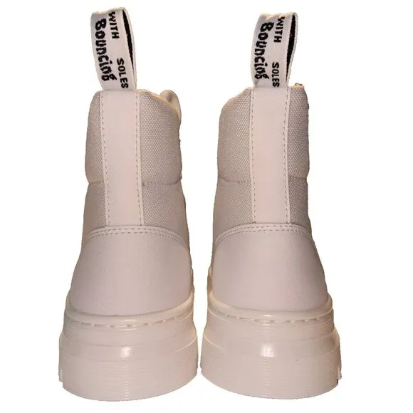 Doc Martens Women’s Size 10 Combs W White Air Wair Canvas Combat Boots Chunky