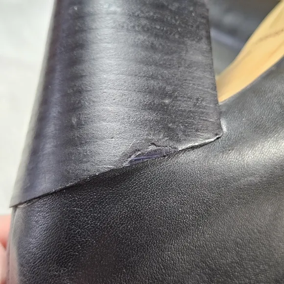 Dolce Vita Black Smooth Leather Mid Calf Boots Size 10