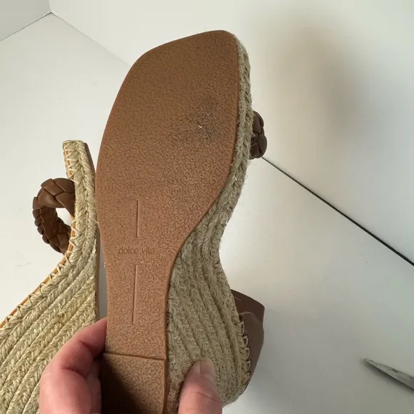 Dolce Vita Nilton Brown Braided Women's Espadrilles 9.5