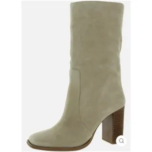 Dolce Vita Nokia Women's Dune Suede Square Toe Mid-Calf Boots Size 11 NWB