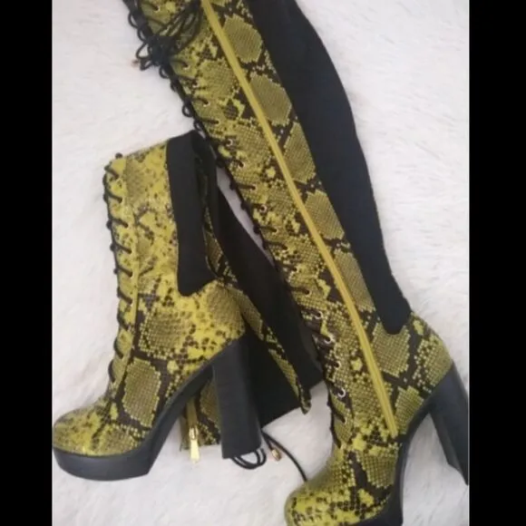 Dolls Kill Chasing Danger Lace Up Boots