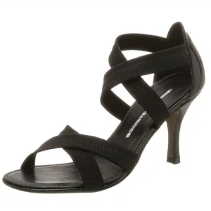 Donald J Pliner Black Jula Strappy Heeled Sandals