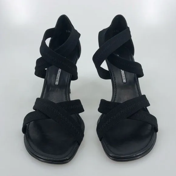 Donald J Pliner Black Jula Strappy Heeled Sandals