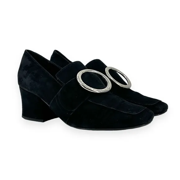 DORATEYMUR New Turbojet Black Suede Pumps sz 40