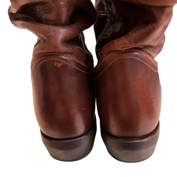 Double H Western Distressed Slouchy Boots, Sz 10
