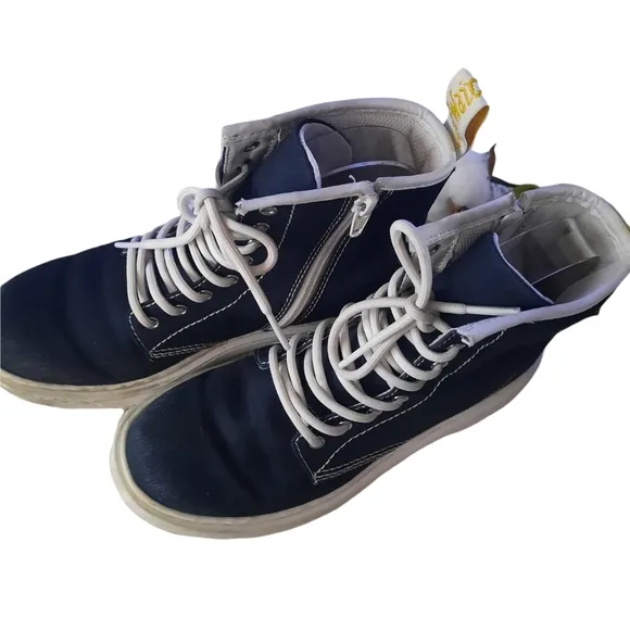 Dr. Martens Airwair Delaney Navy Lace-up Boots