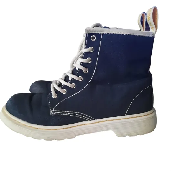 Dr. Martens Airwair Delaney Navy Lace-up Boots
