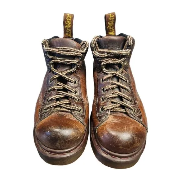 Dr Martens Boots Mens 5 8287 Air Wair Leather Boots Chunky Lug Sole Y2k Urban