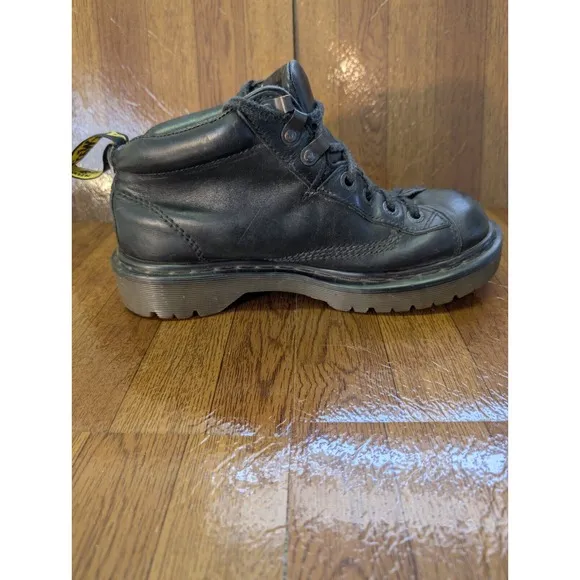Dr. Martens Boots Mens 6 AirWair Leather Chunky Work 8287 Black Bouncing Soles