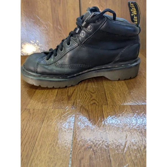 Dr. Martens Boots Mens 6 AirWair Leather Chunky Work 8287 Black Bouncing Soles