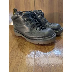 Dr. Martens Boots Mens 6 AirWair Leather Chunky Work 8287 Black Bouncing Soles