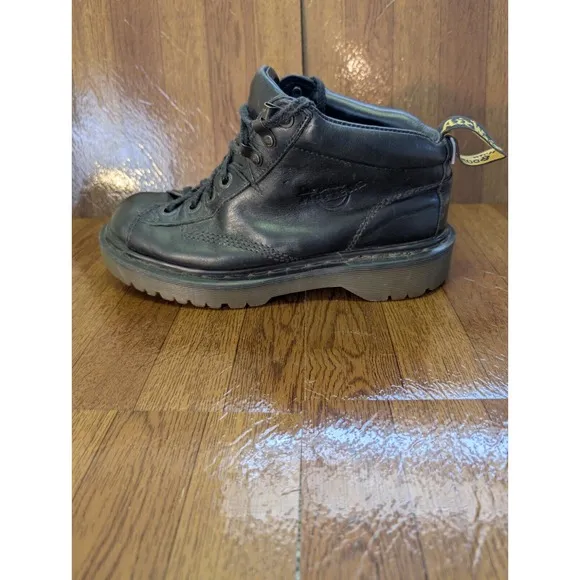 Dr. Martens Boots Mens 6 AirWair Leather Chunky Work 8287 Black Bouncing Soles