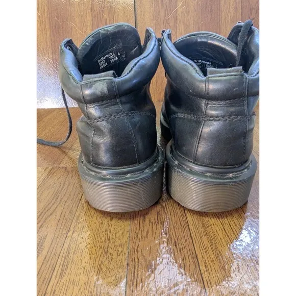 Dr. Martens Boots Mens 6 AirWair Leather Chunky Work 8287 Black Bouncing Soles