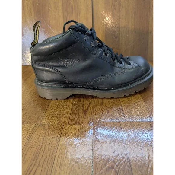 Dr. Martens Boots Mens 6 AirWair Leather Chunky Work 8287 Black Bouncing Soles