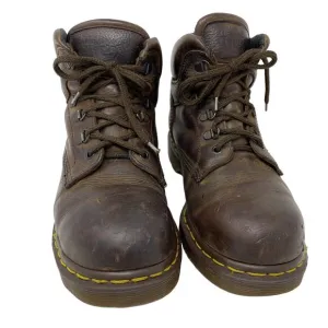 Dr. MARTENS Brown Leather Boots UK 7 /US 8 Men/US 9 Woman Made ENGLAND  7735