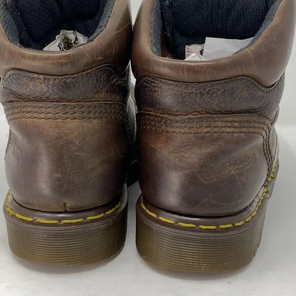 Dr. MARTENS Brown Leather Boots UK 7 /US 8 Men/US 9 Woman Made ENGLAND  7735