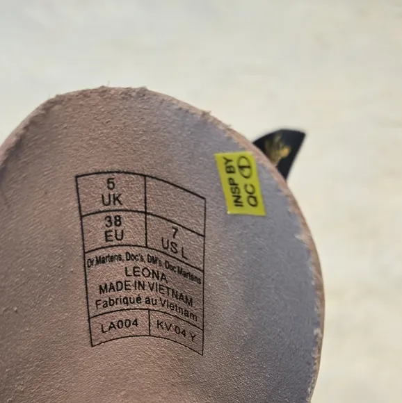 Dr. Martens Cream Combat Boots with Chunky Sole