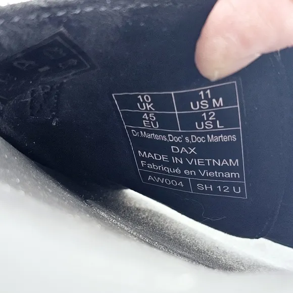 Dr. Martens Dax Black Leather Slide Sandals AW004