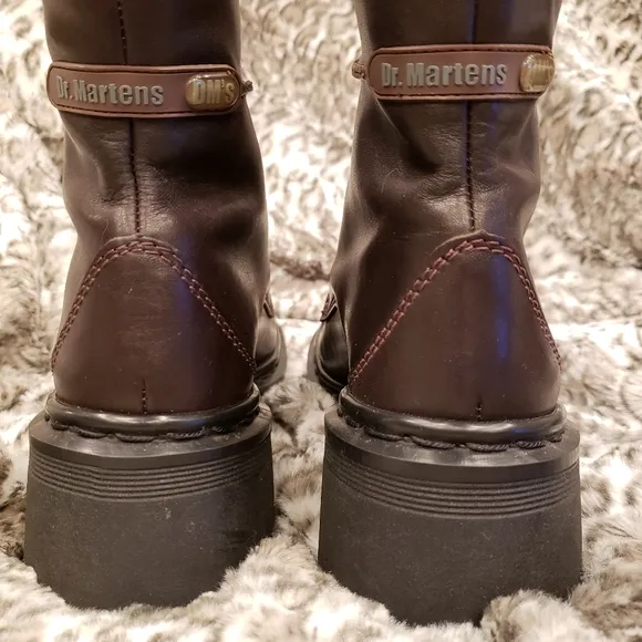 Dr. Martens DM Vintage Chunky Heeled leather Moto