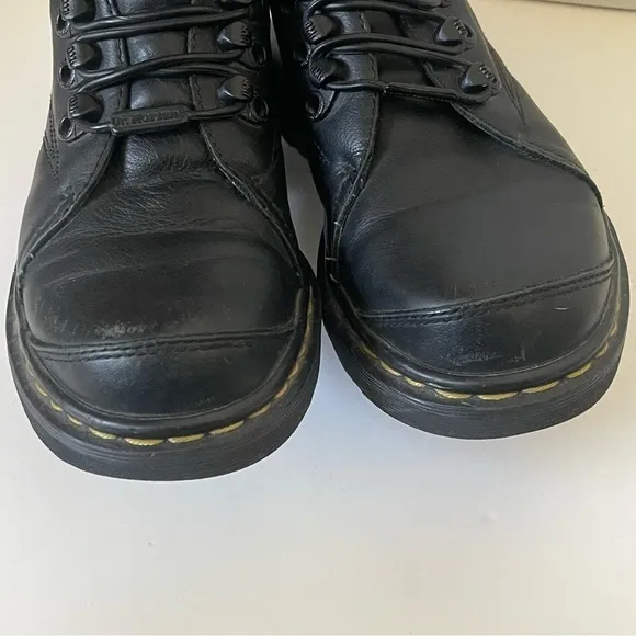 Dr Martens Mie 90s Black Oxford Platform Boots Chunky Leather Vintage England 8
