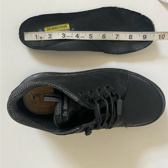 Dr Martens Mie 90s Black Oxford Platform Boots Chunky Leather Vintage England 8
