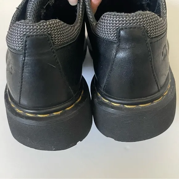 Dr Martens Mie 90s Black Oxford Platform Boots Chunky Leather Vintage England 8