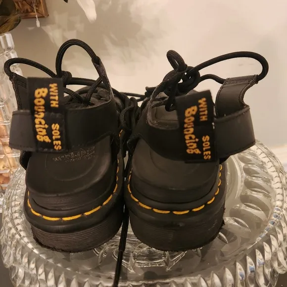 Dr. Martens Nartilla Leather Gladiator Sandals | Black | Size 5 | Great Conditio