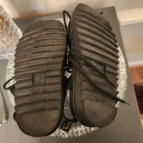 Dr. Martens Nartilla Leather Gladiator Sandals | Black | Size 5 | Great Conditio