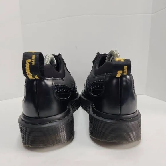 Dr. Martens Resnik Zip Brogue Women's Boots Size 5 Solid Black Platform Chunky