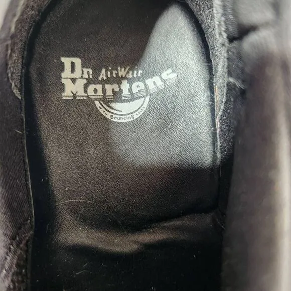Dr. Martens Resnik Zip Brogue Women's Boots Size 5 Solid Black Platform Chunky