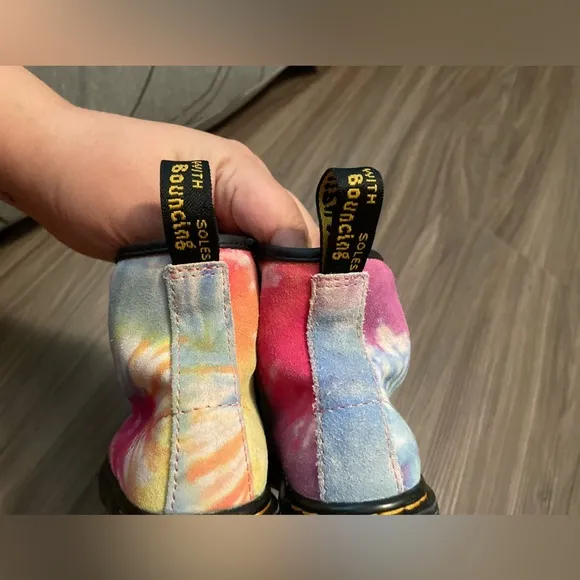 Dr. Martens Toddler 1460 Tie Dye Lace Up Boots size 9