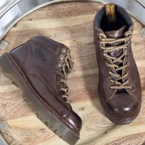 Dr. Martens Vintage 90's Chunky Brown Air Wair Lug Sole Boots Unisex  UK Size 7